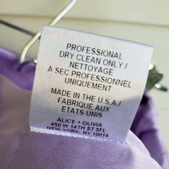 Alice and Olivia lavender tweed mini skirt fully lined - Picture 8 of 9